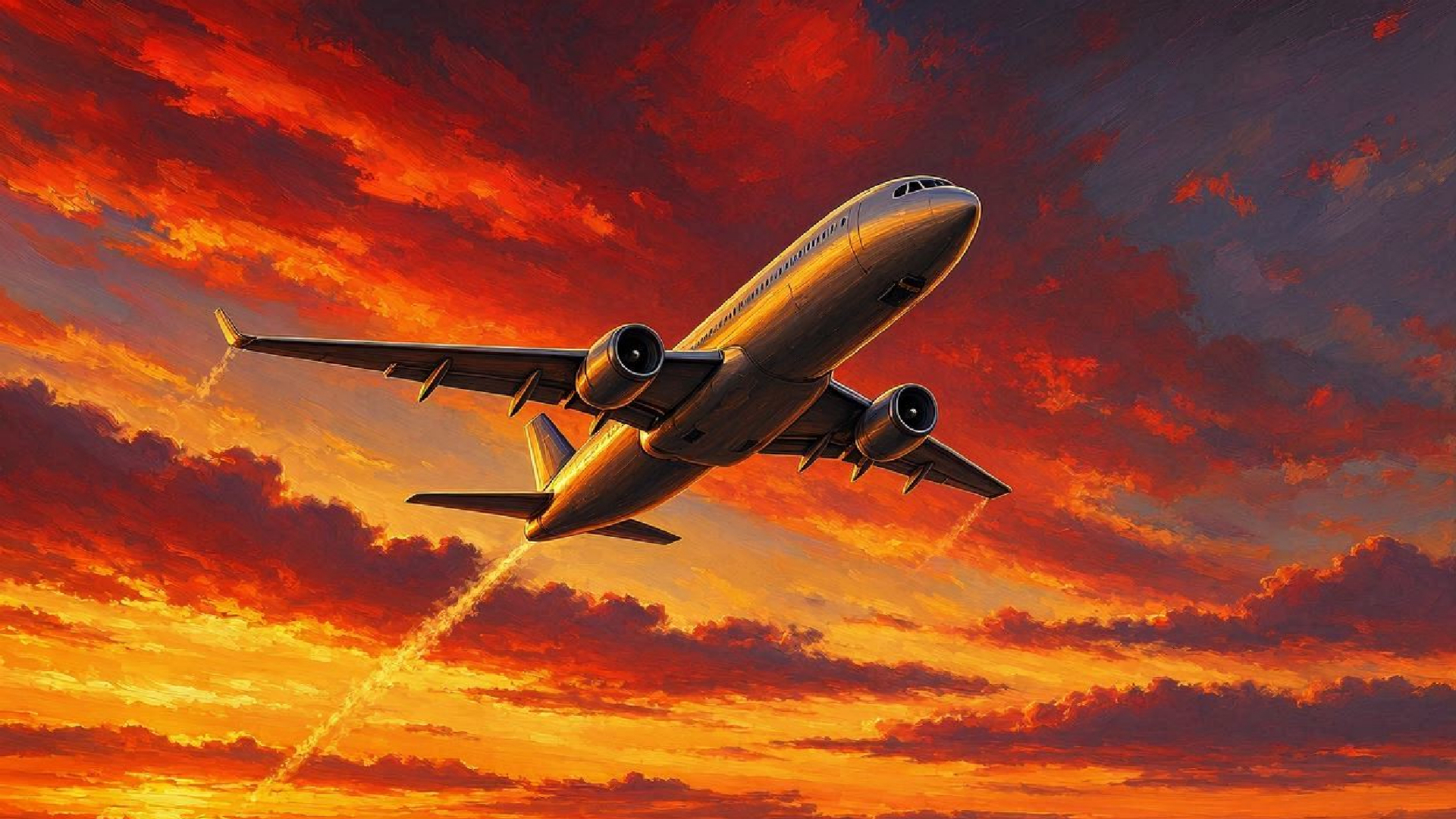 Flight in a Fiery Sky