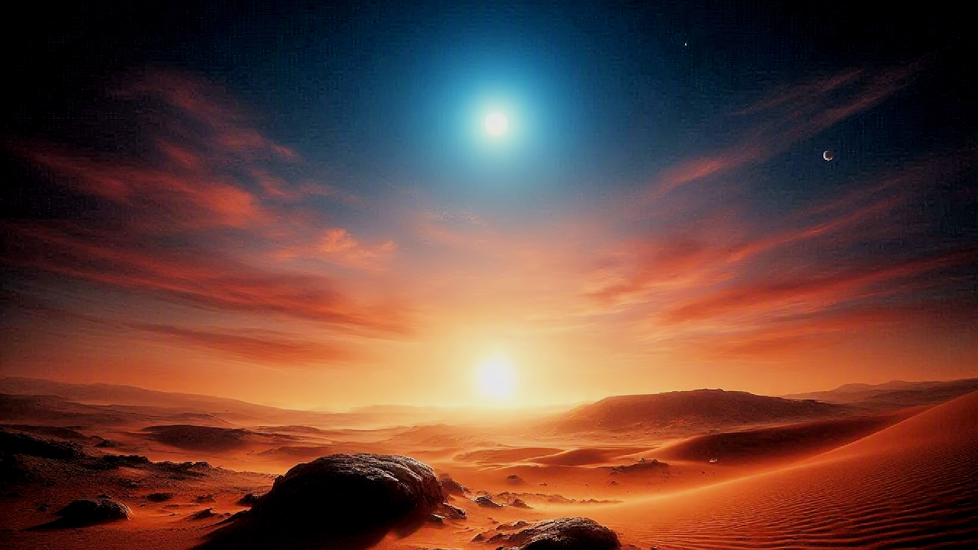Sunset on Mars